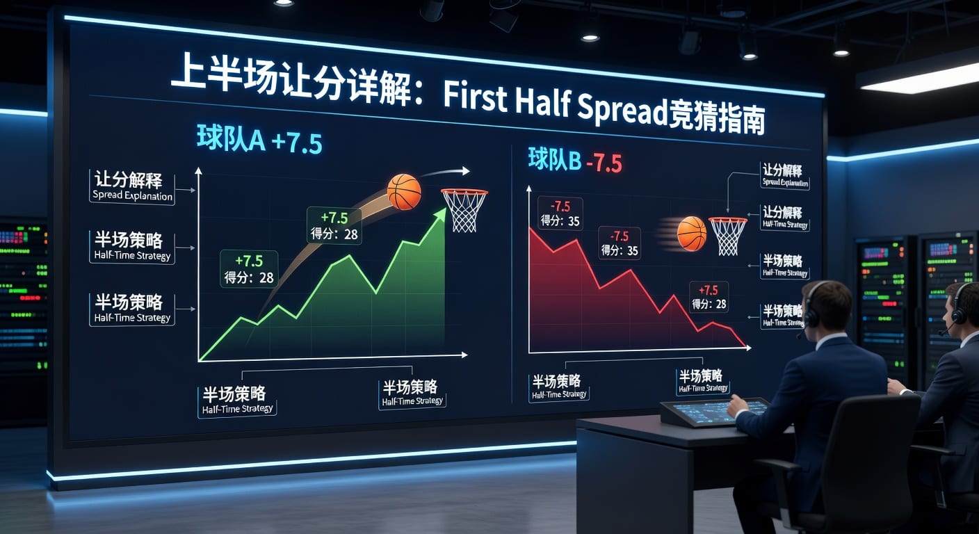 上半场让分 first half spread 盘口解读与投注技巧